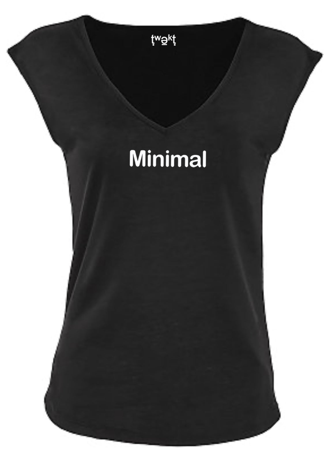 Minimal Women Sleeveless V-neck