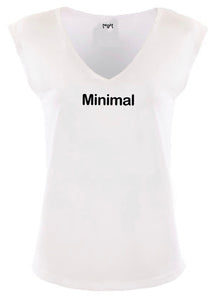Minimal Women Sleeveless V-neck