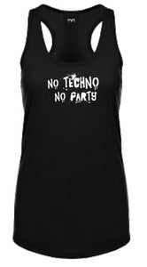 No Techno No Party Women Racerback