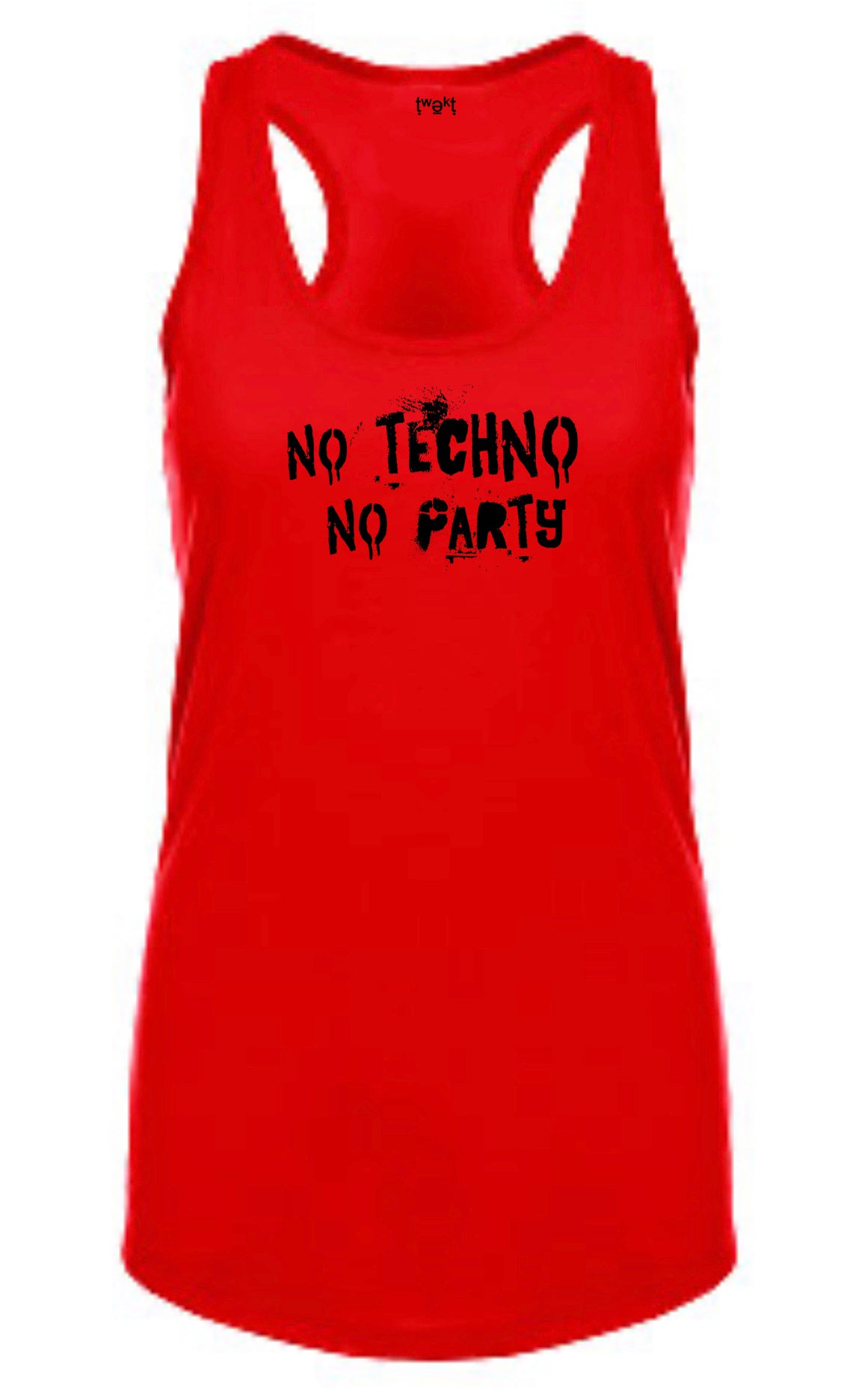 No Techno No Party Women Racerback