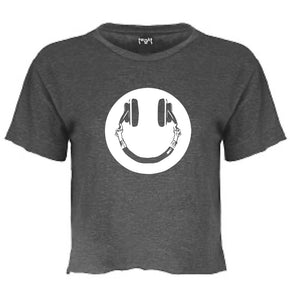 Smiley Women Crop T-shirt