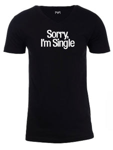 Sorry Single Men V-neck
