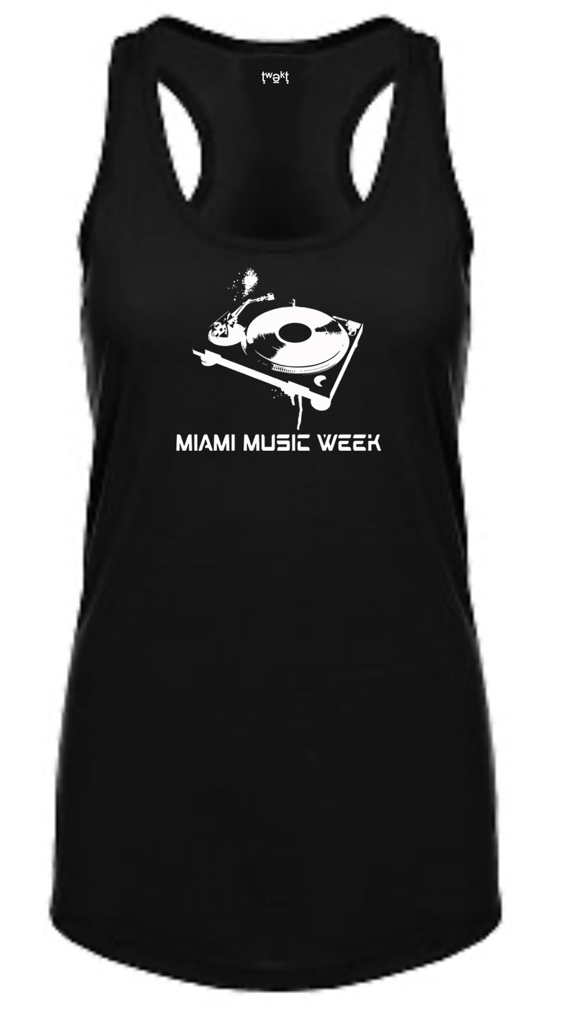 Miami Music Week Turntable Women Racerback