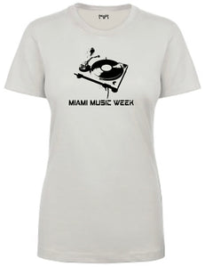 Miami Music Week Turntable Women T-shirt