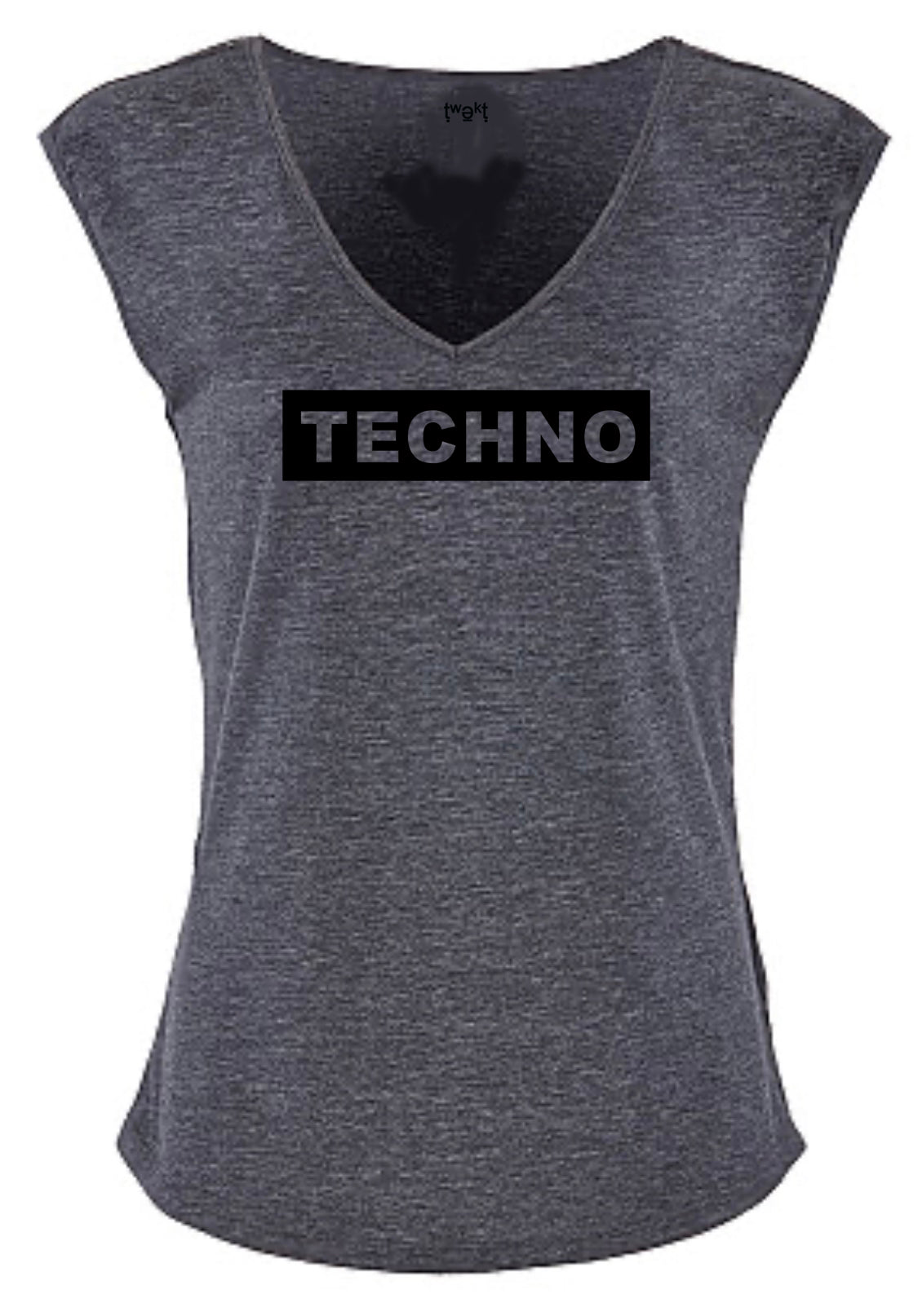 Techno Badge Women Sleeveless V-neck