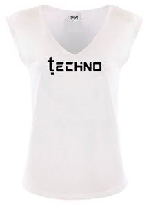 Techno Women Sleeveless V-neck